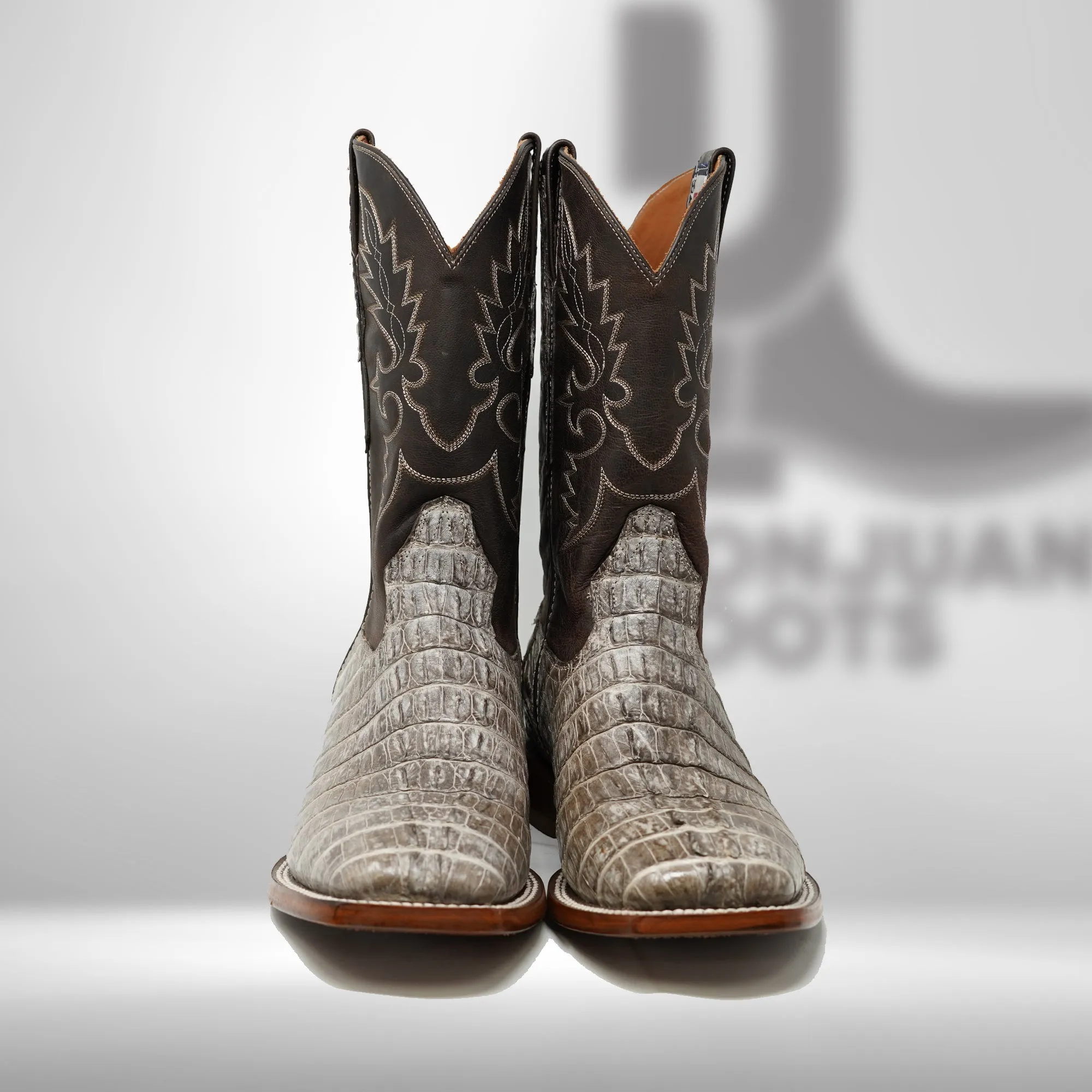 DJ2065 | Don Juan Boots Men's Caiman Tail Chocomink H Toe P