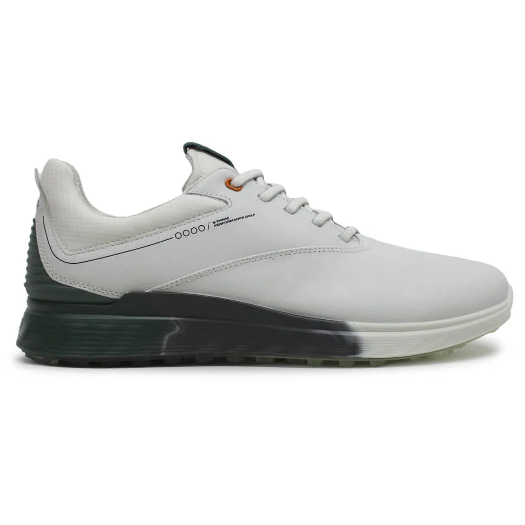 Ecco Golf S Three 102944 Leather Men's Low Top Trainers