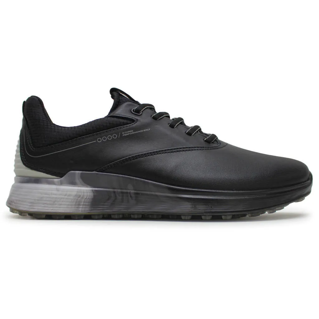 Ecco Golf S Three 102944 Leather Men's Low Top Trainers