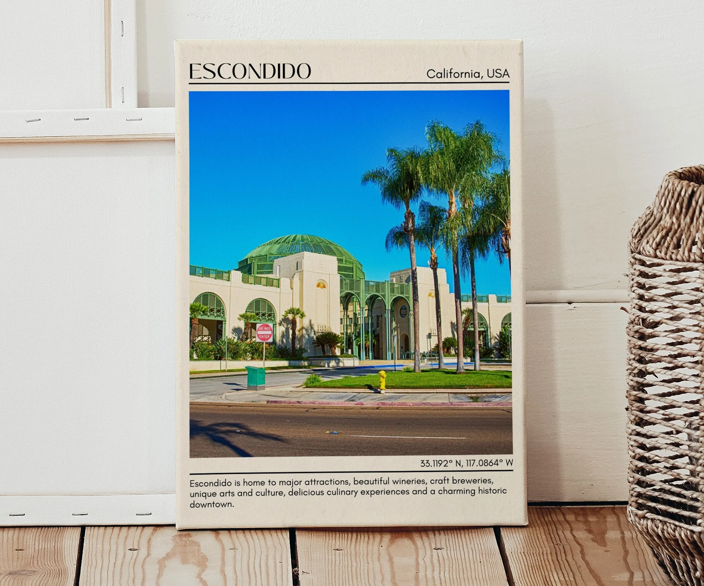 Escondido Minimal Wall Art, California, USA