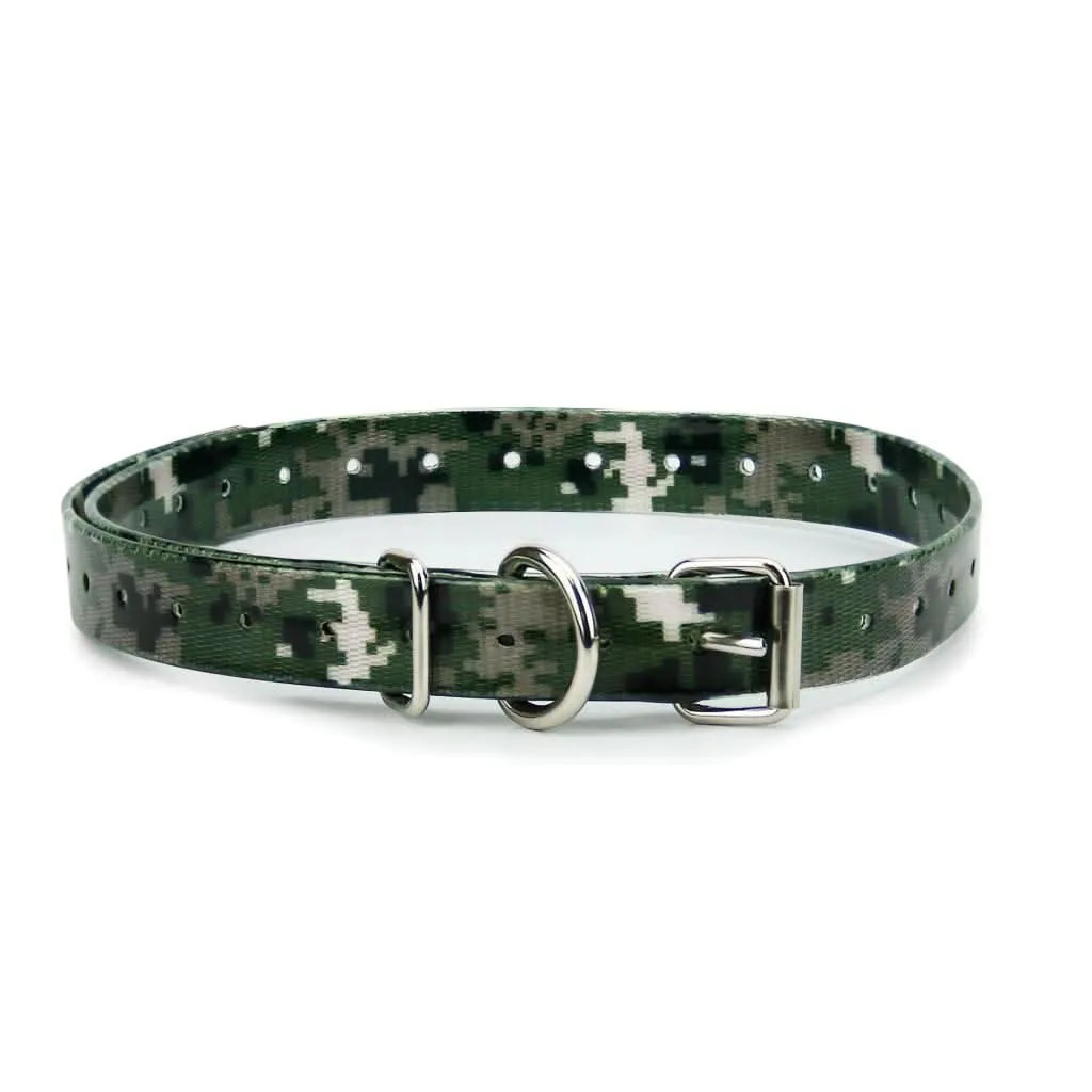 Extreme Dog Fence TPU Coated Nylon Collar Strap - Camo