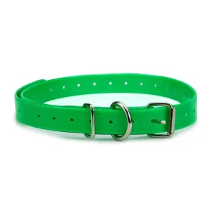 Extreme Dog Fence TPU Coated Nylon Collar Strap - Green
