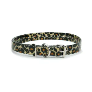 Extreme Dog Fence TPU Coated Nylon Collar Strap - Leopard