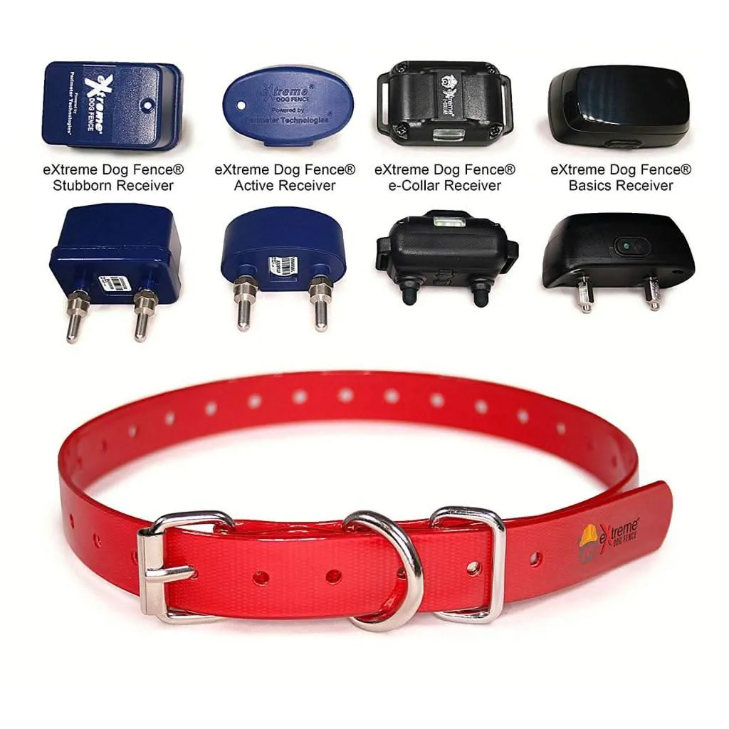 Extreme Dog Fence TPU Coated Nylon Collar Strap - Orange