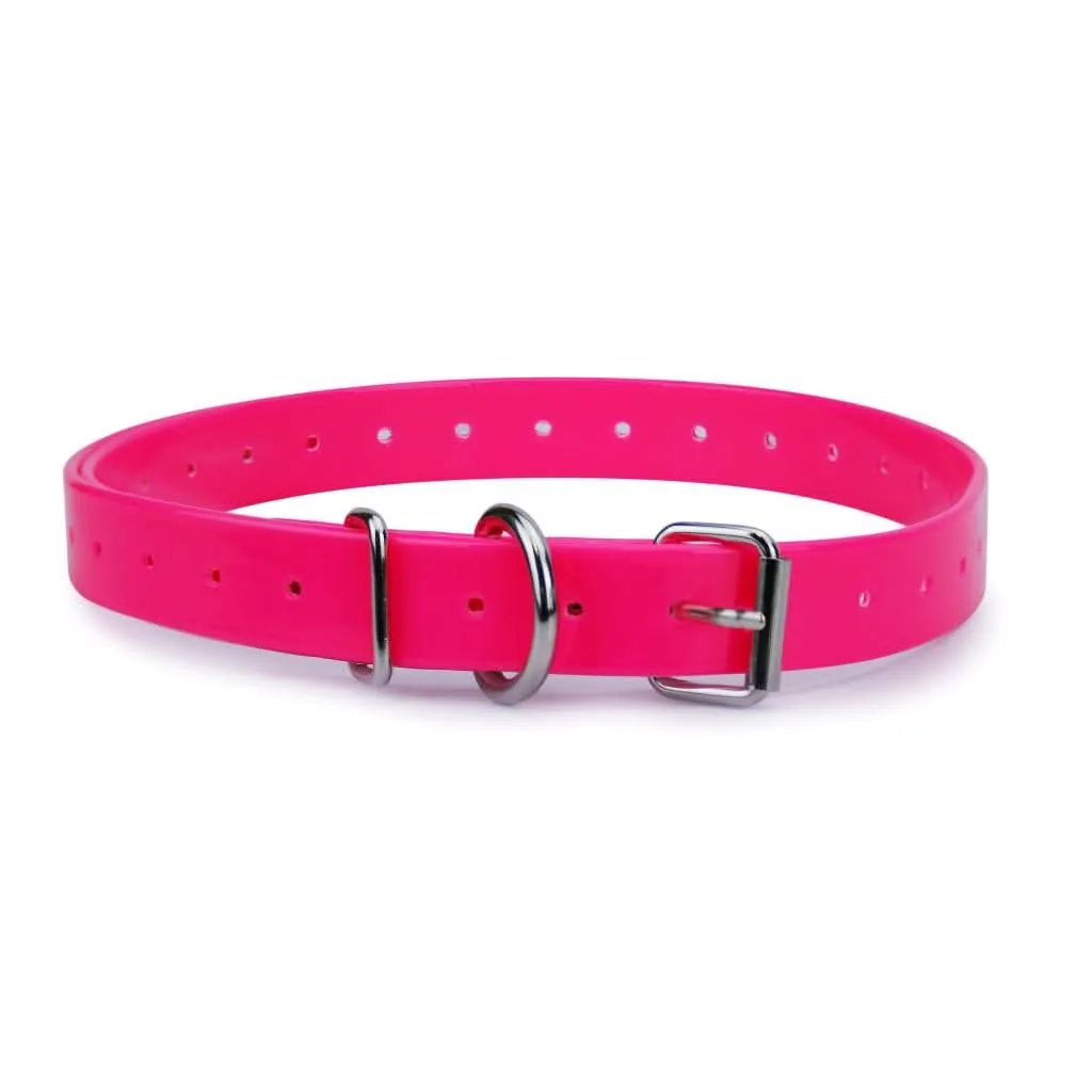 Extreme Dog Fence TPU Coated Nylon Collar Strap - Pink