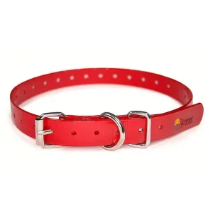 Extreme Dog Fence TPU Coated Nylon Collar Strap - Red