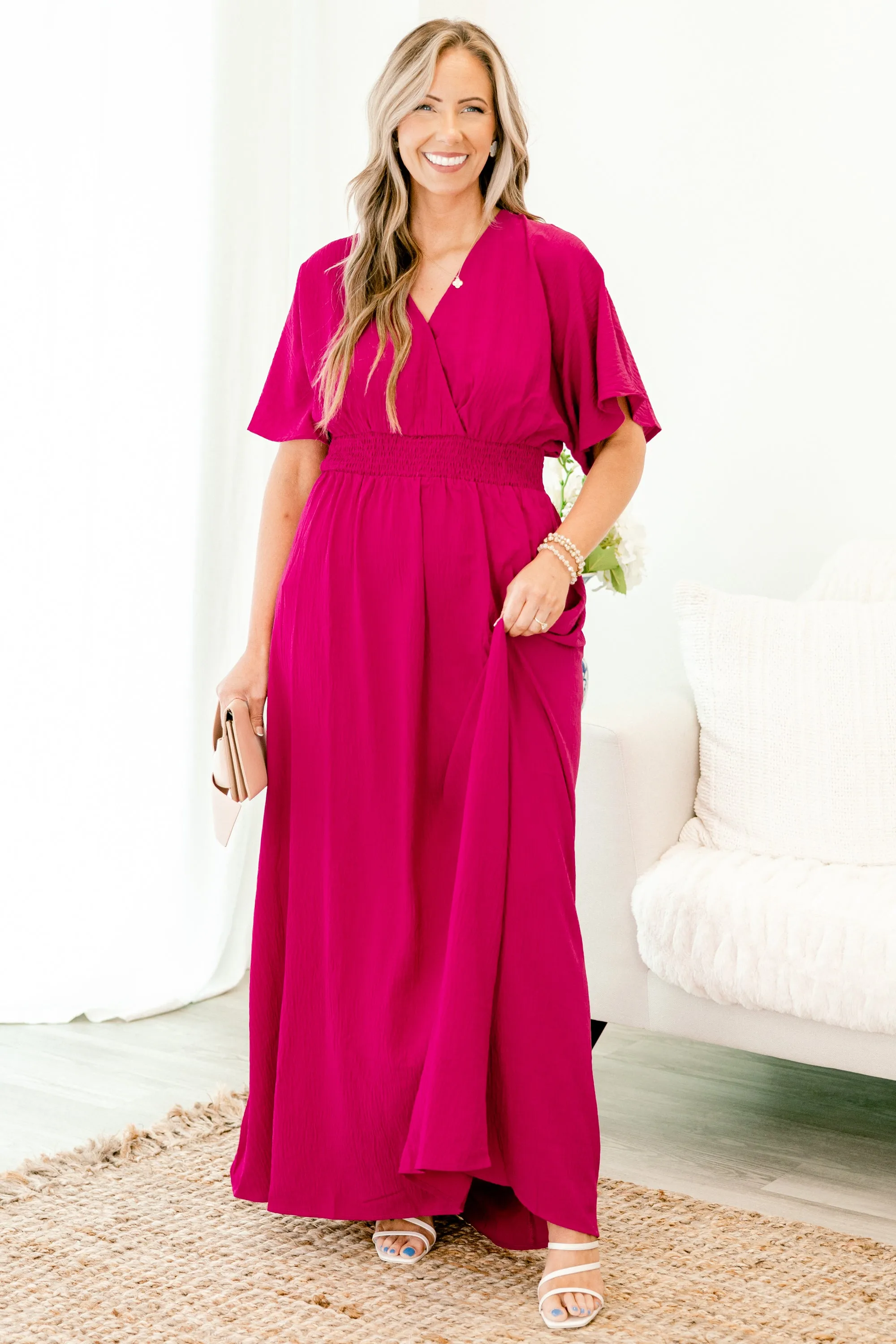 Feeling Good Maxi Dress, Wild Berry