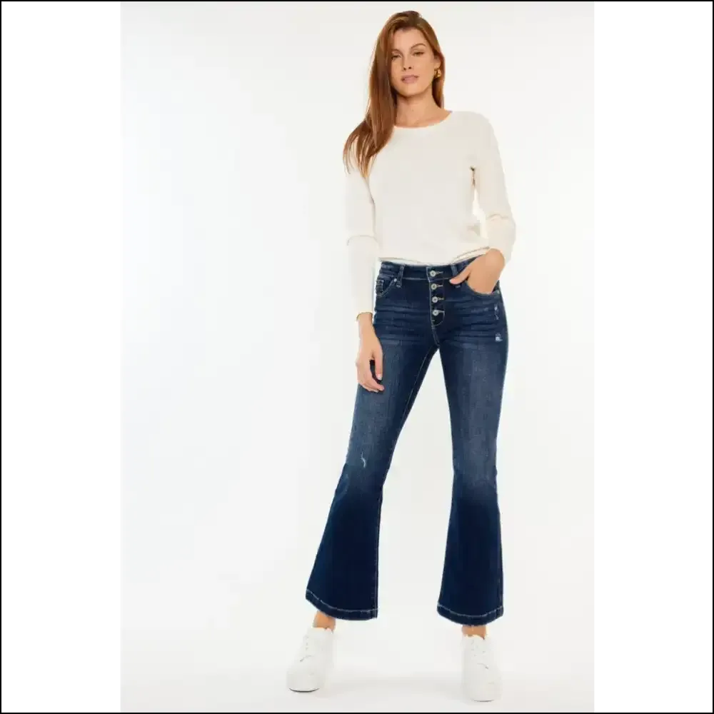 Flare Up your Fashion Game: Meet my Sassy Kancan Mid Rise Jeans! 👖✨