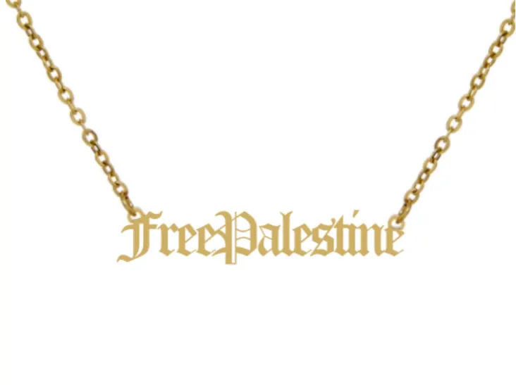 Free Palestine Necklace