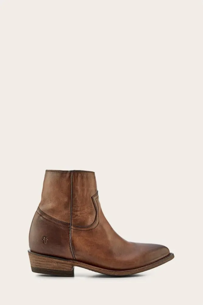Frye  Women's 40085 Billy Inside Zip Bootie Brown M