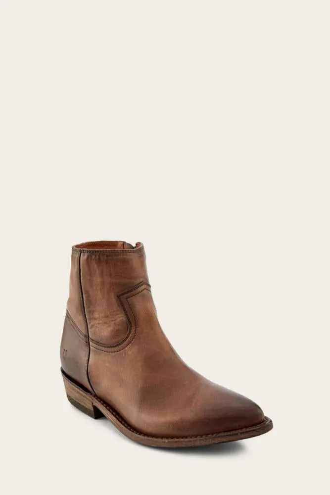 Frye  Women's 40085 Billy Inside Zip Bootie Brown M