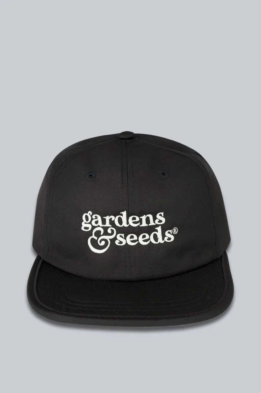 GARDENS & SEEDS CORE LOGO NYLON CAP BLACK