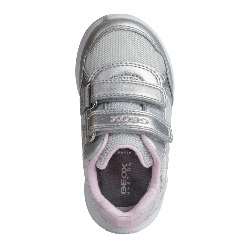 Geox B Sprintye Girl Silver/Pink Trainers