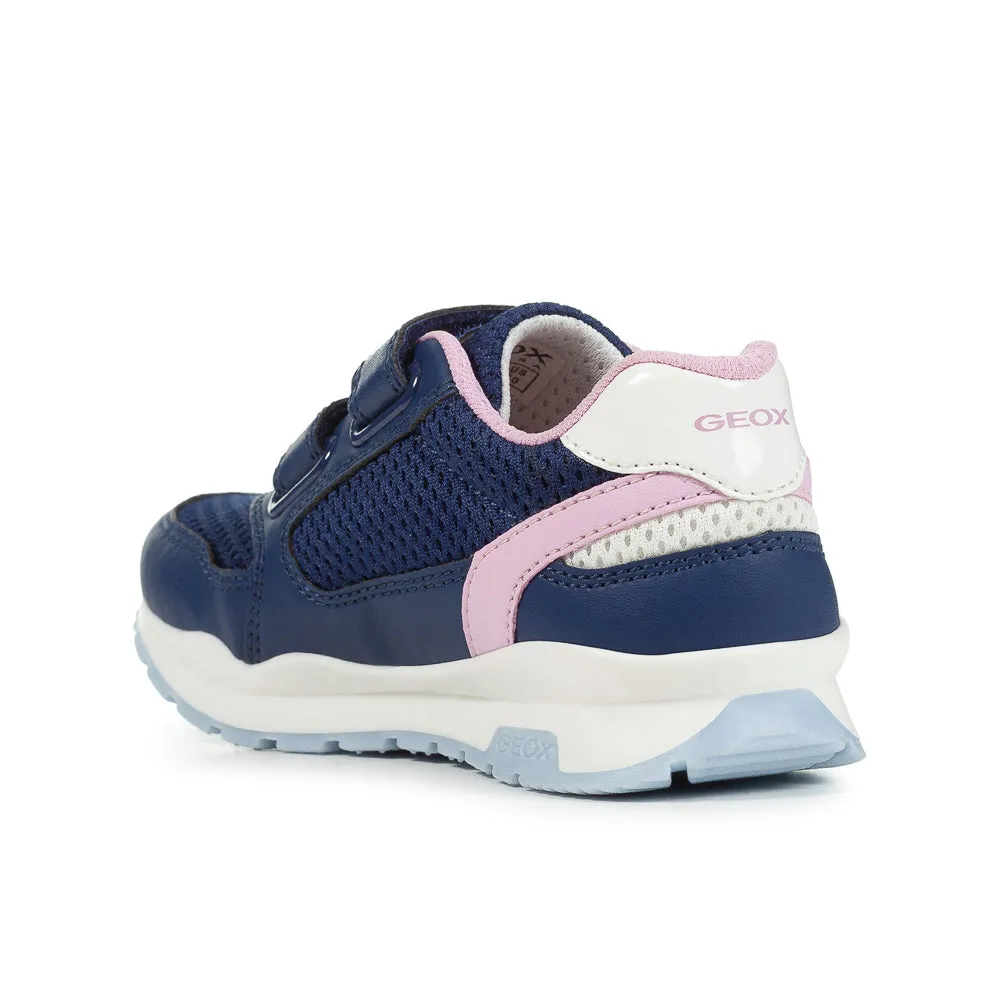 Geox J Pavel Girl Navy/Pink Trainers