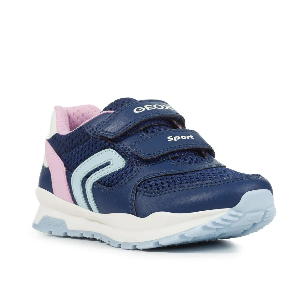 Geox J Pavel Girl Navy/Pink Trainers