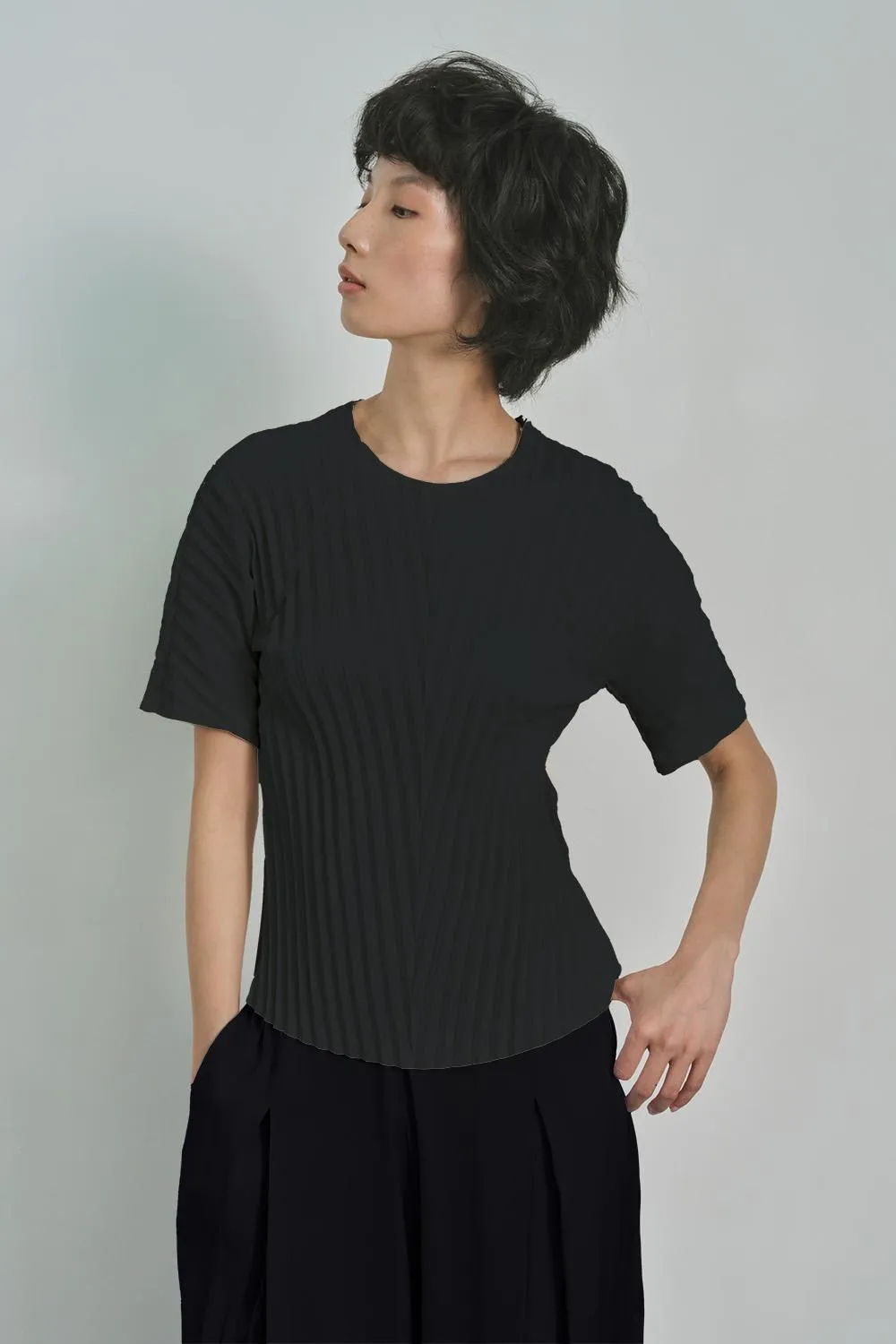 GIN LEE STUDIO | Ava Top | Charcoal