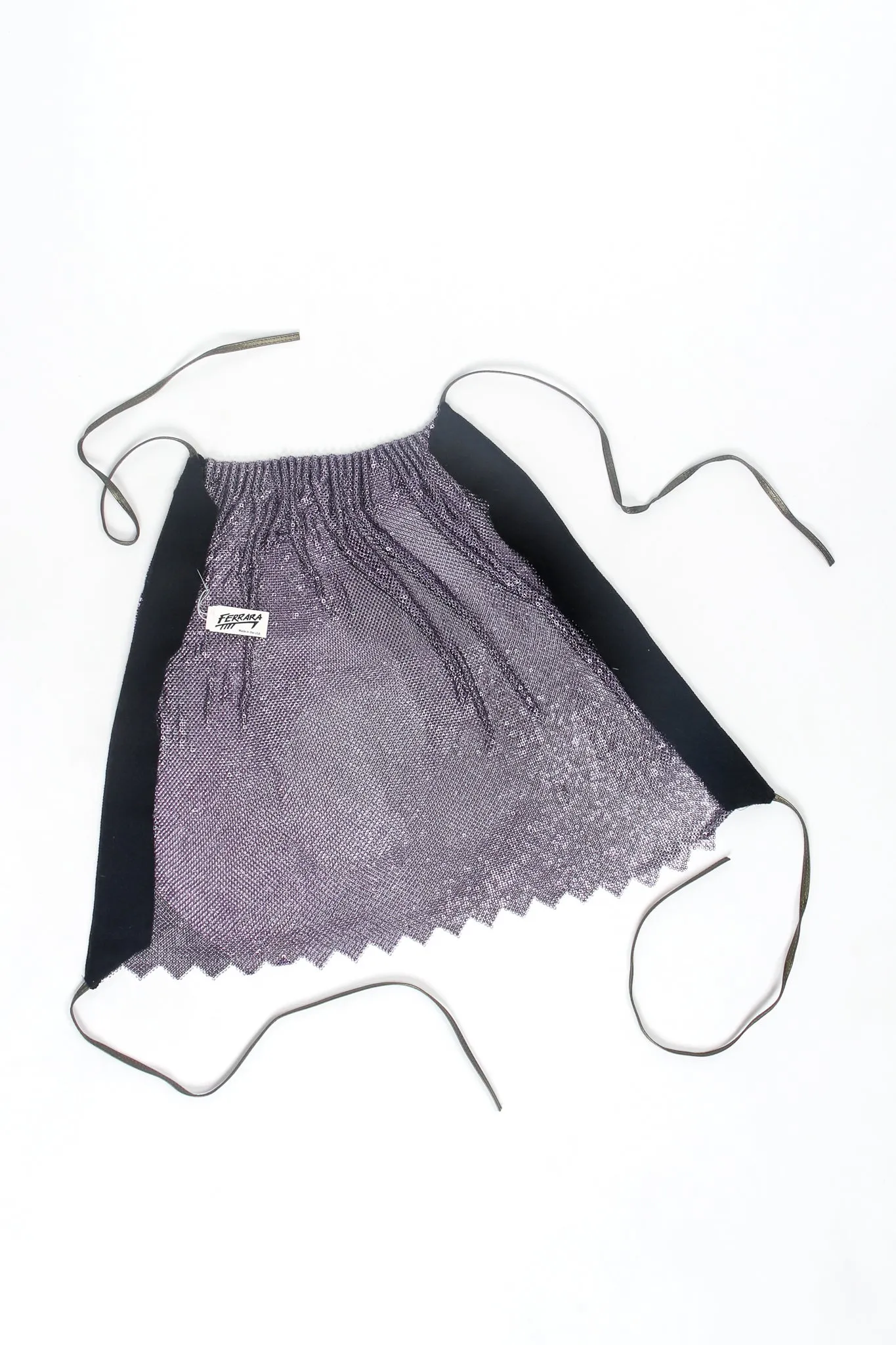 Glossy Purple Metal Mesh Halter