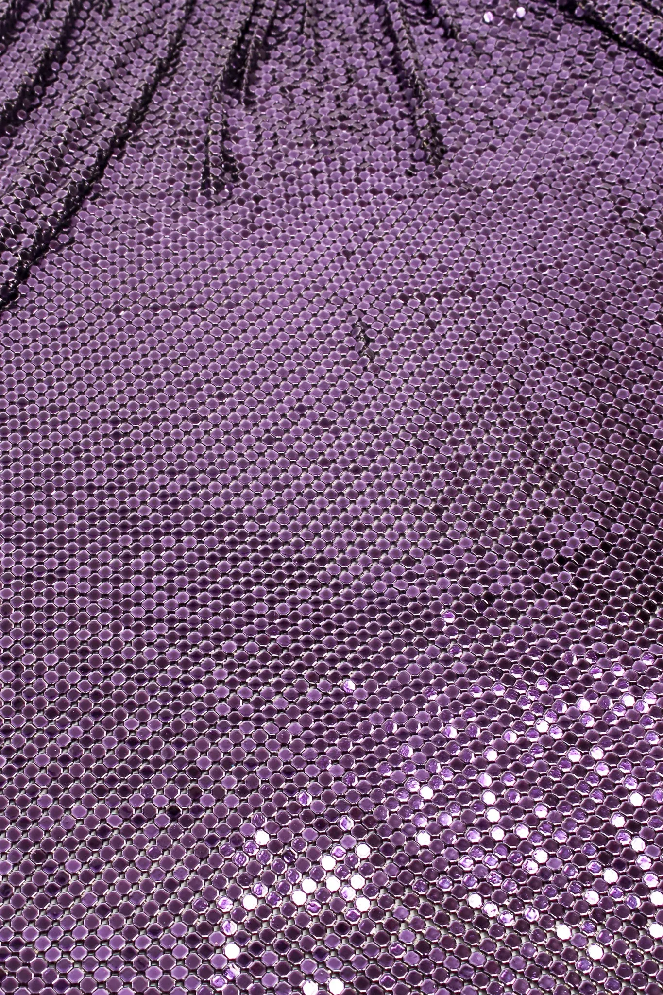 Glossy Purple Metal Mesh Halter