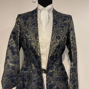 Gold And Blue Paisley Daycoat