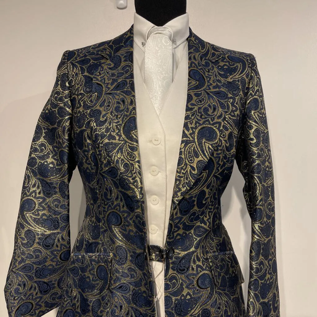 Gold And Blue Paisley Daycoat