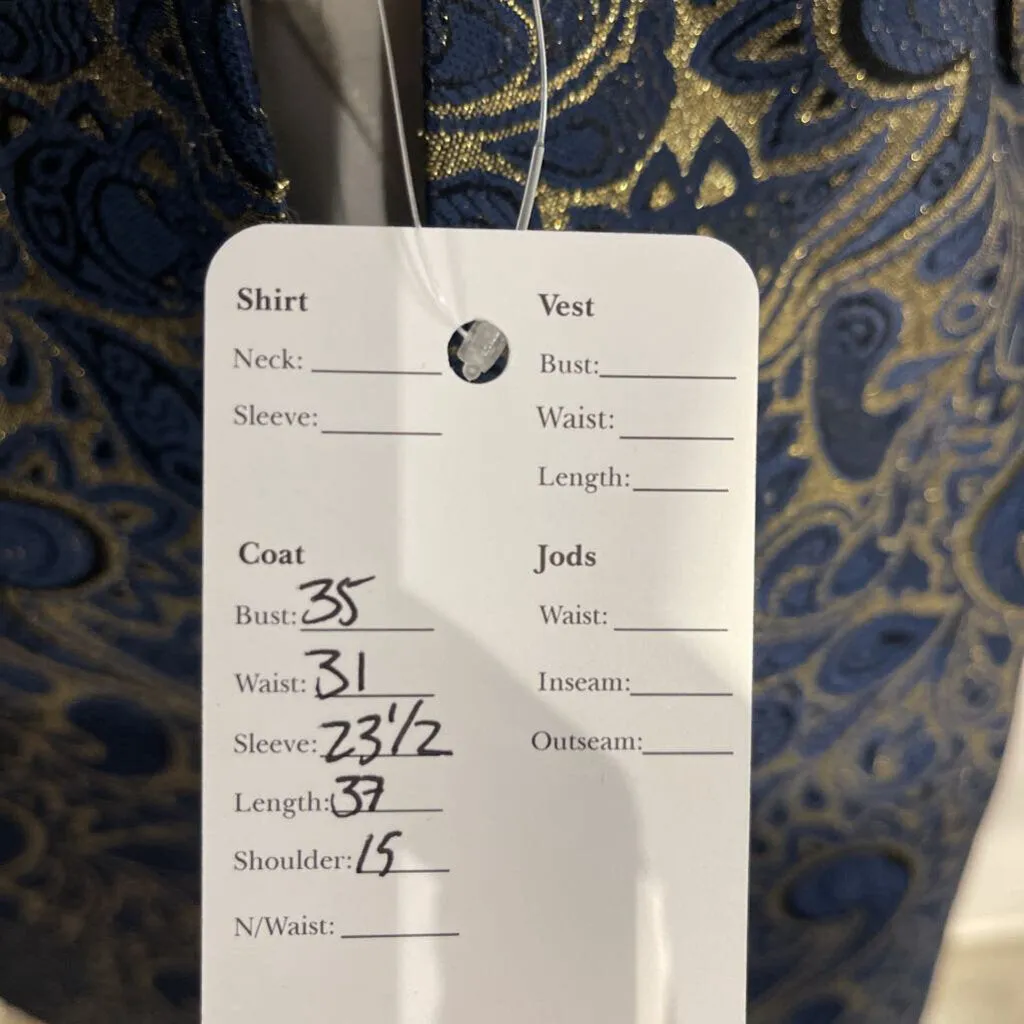 Gold And Blue Paisley Daycoat
