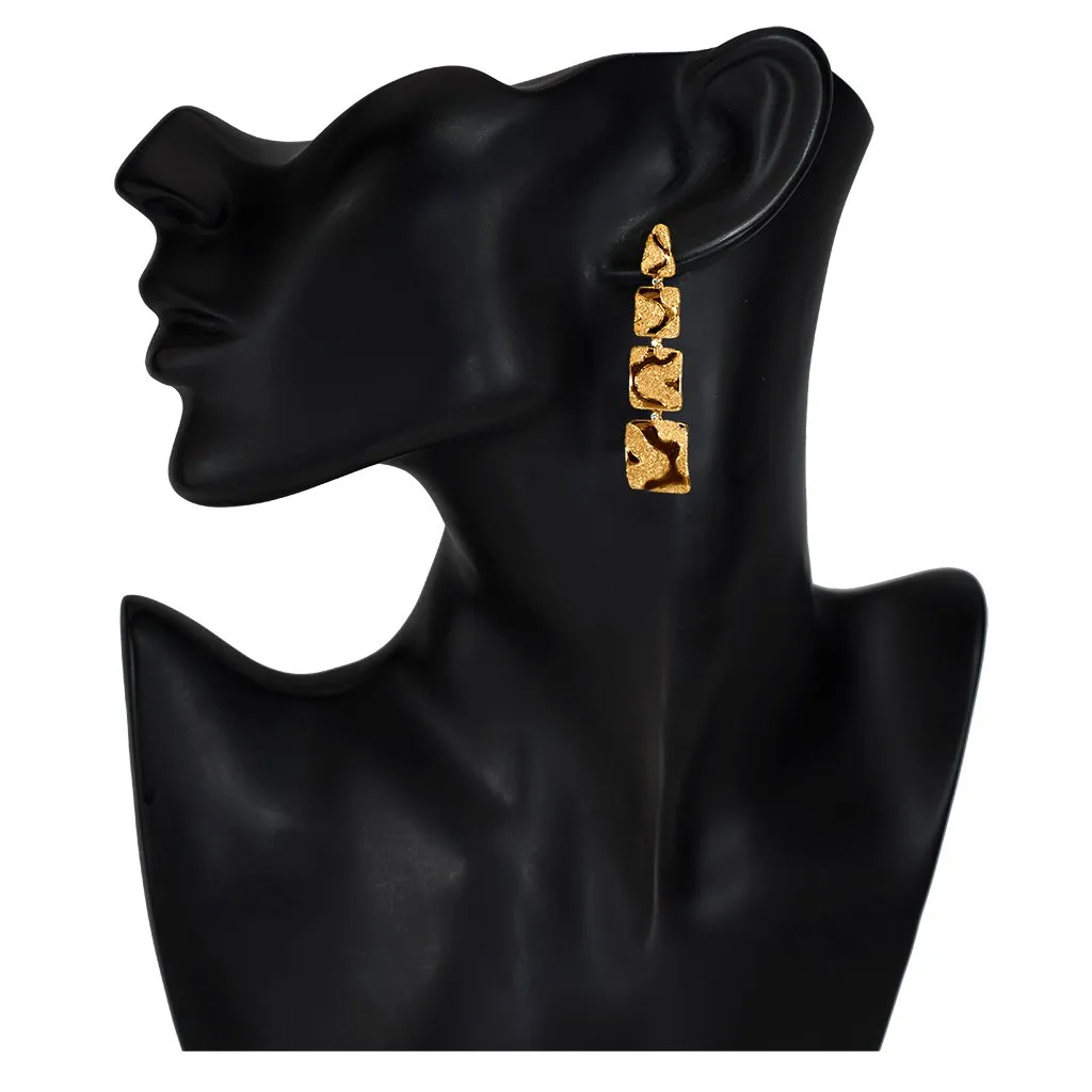 Gold Glossy Cora Earrings