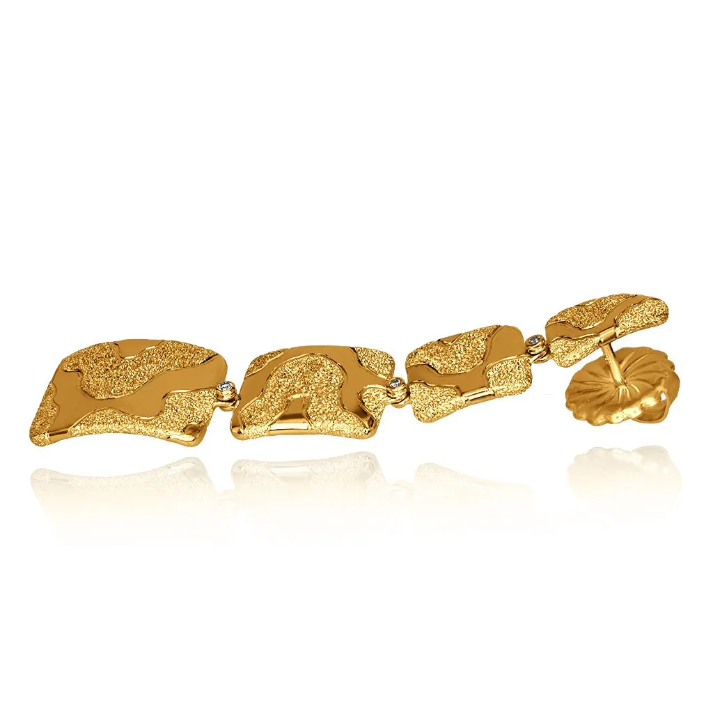 Gold Glossy Cora Earrings