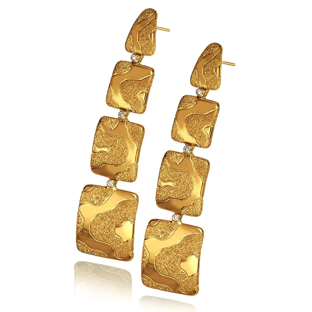 Gold Glossy Cora Earrings