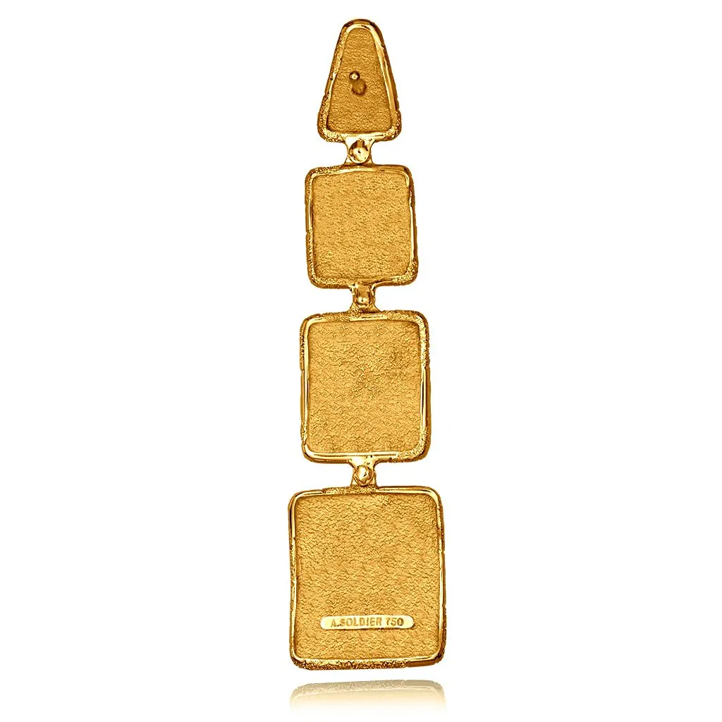 Gold Glossy Cora Earrings