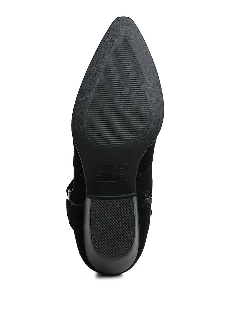 Harness Detail Ankle Boots By RUW