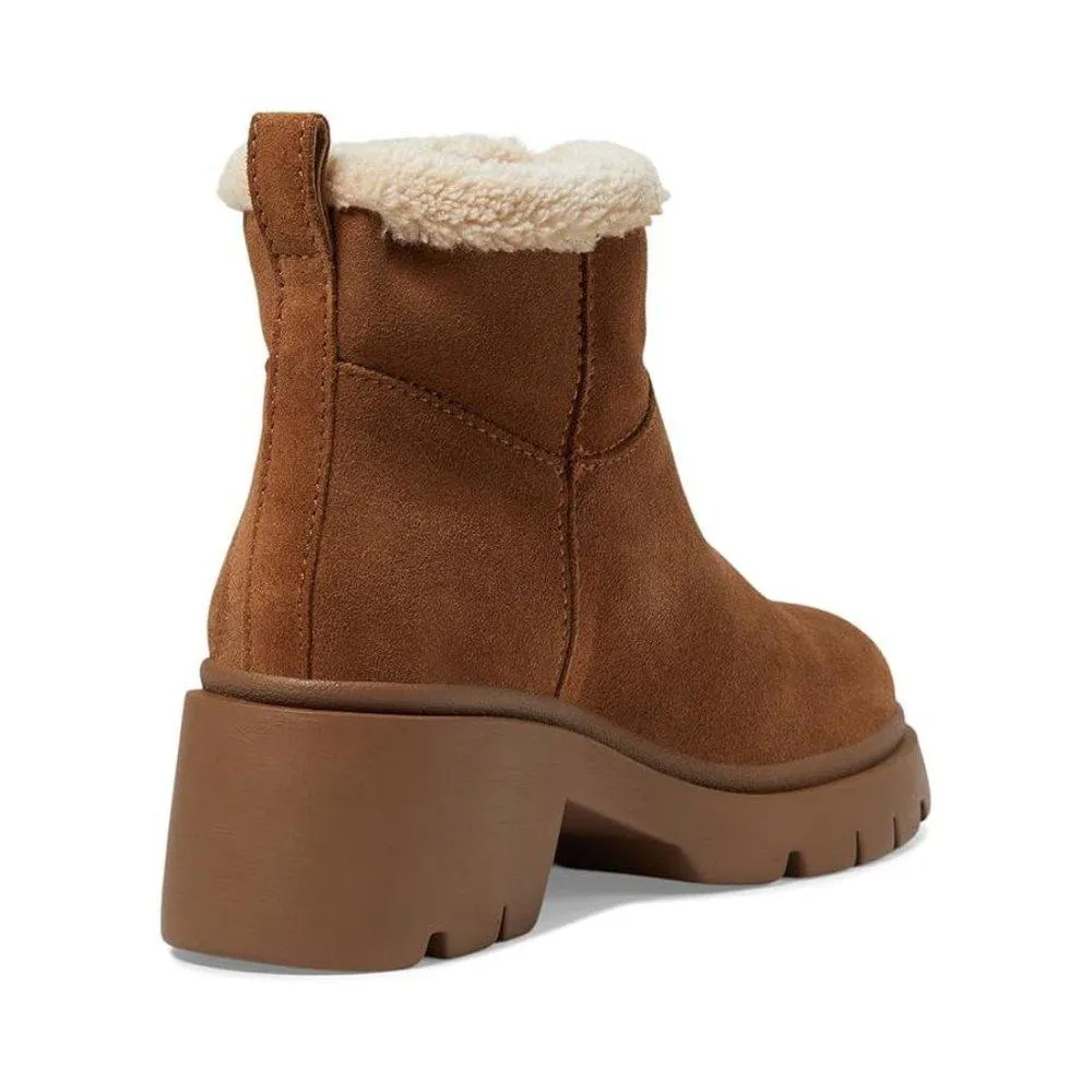 Hatcher Chestnut Suede Ankle Boots