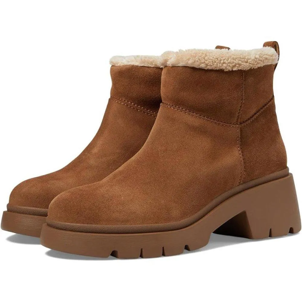 Hatcher Chestnut Suede Ankle Boots