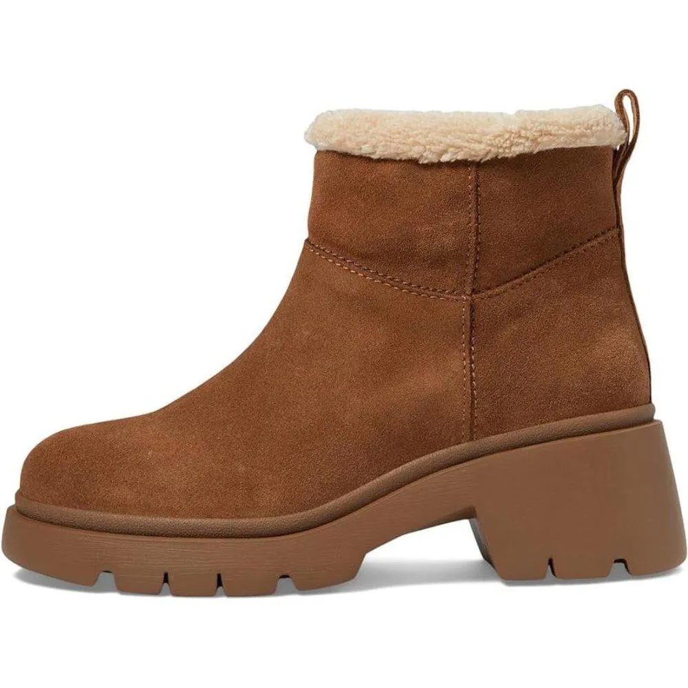 Hatcher Chestnut Suede Ankle Boots