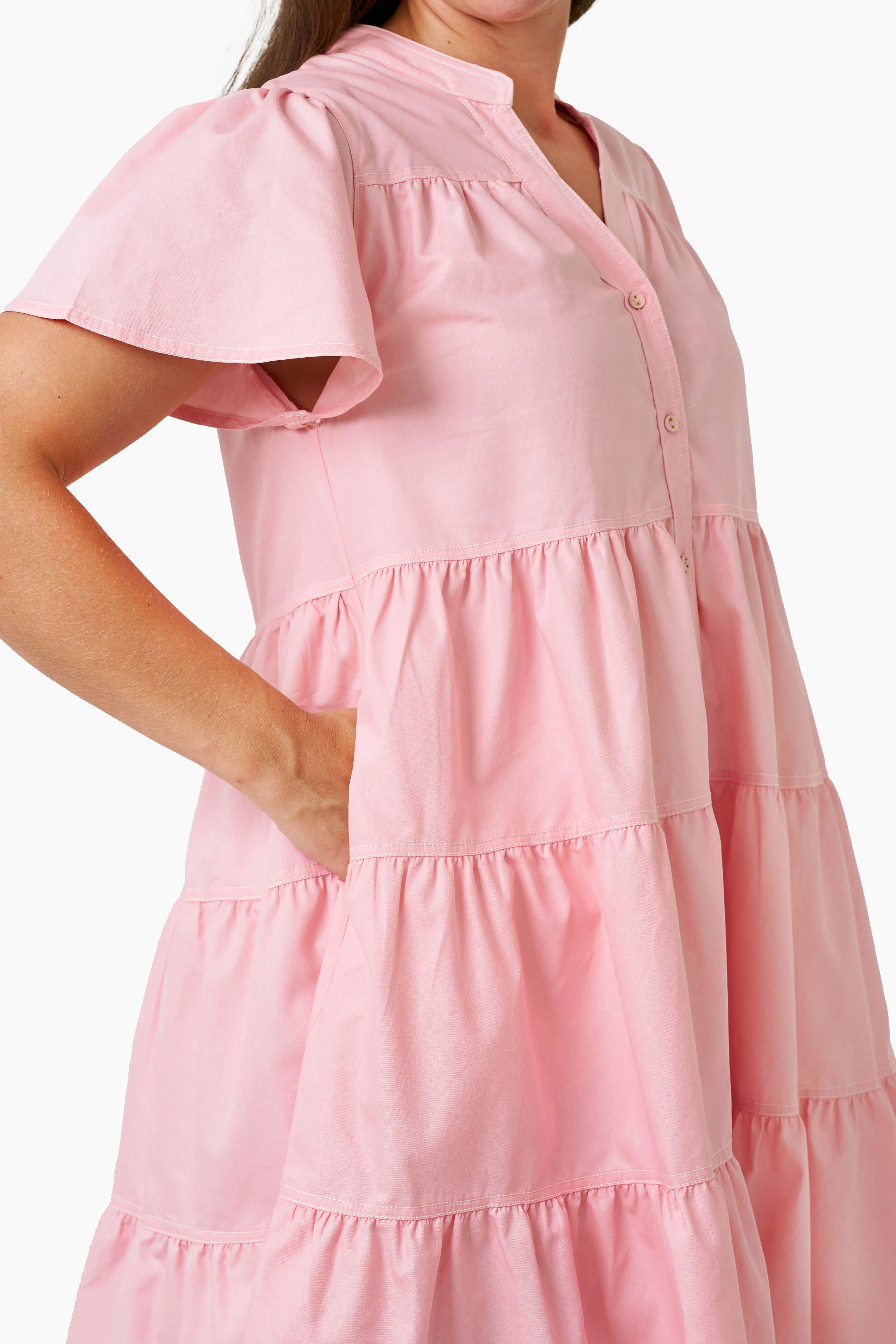 HENSLEY COTTON DRESS (DUSTY PINK)