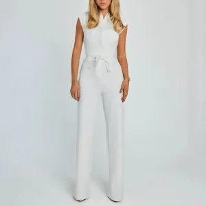 High-Waist Wide Leg Summer Jumpsuit