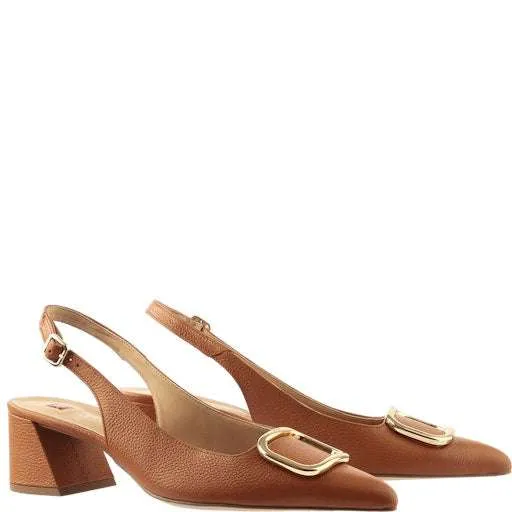 Hogl Cognac Sling Back Pump|910462326