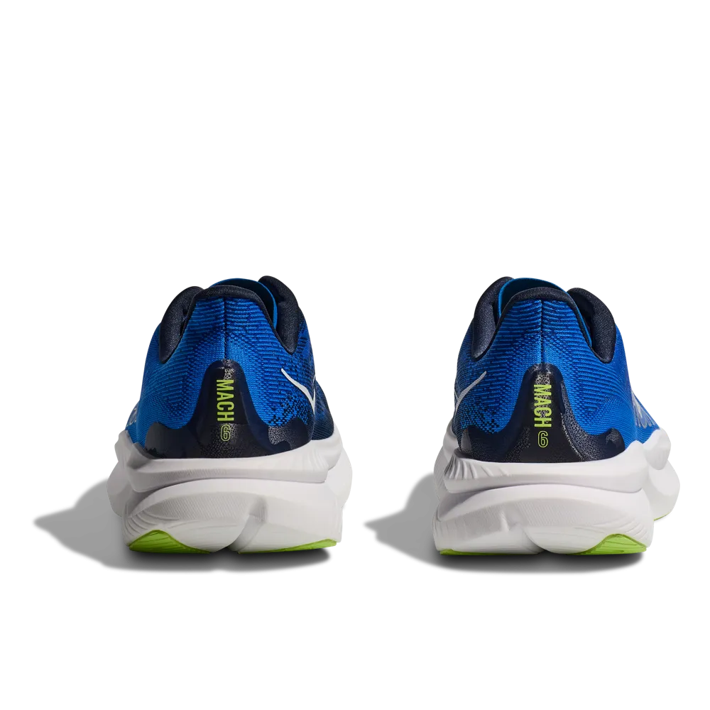 Hoka Mens Mach 6 Electric Cobalt/Varsity Navy