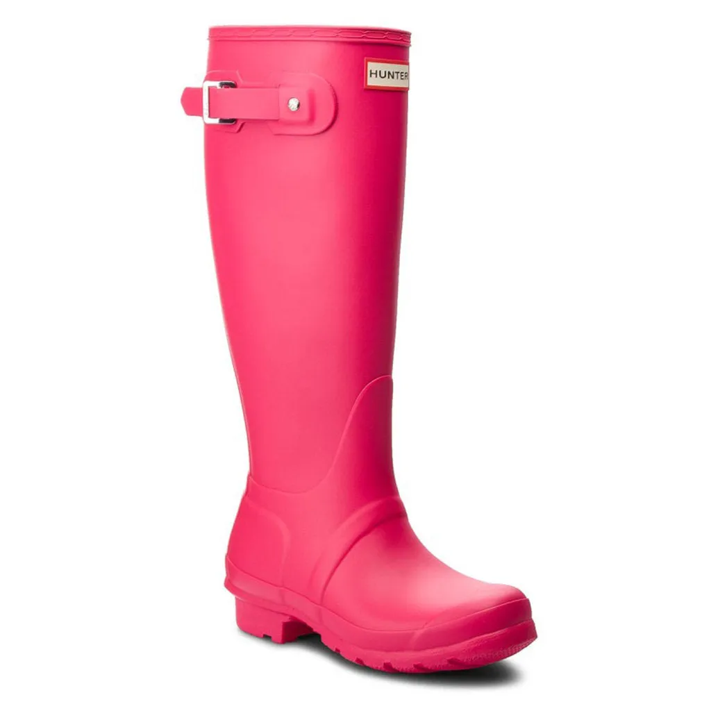 Hunter Original Tall Rubber Women's Wellington Boots - Bright Pink