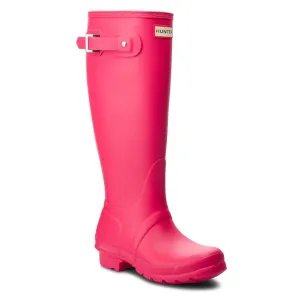 Hunter Original Tall Rubber Women's Wellington Boots - Bright Pink