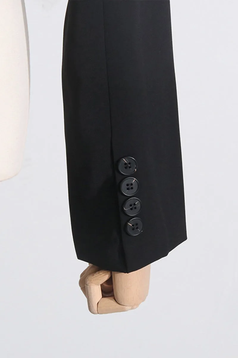 HUS1412 Glam Bow Cutout Blazer Dress Set