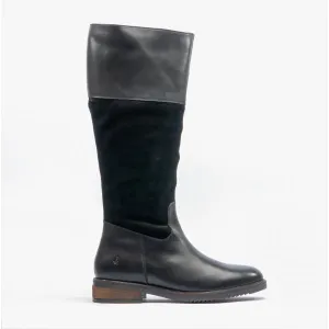 Hush Puppies KITTY Womens Leather Boots Black