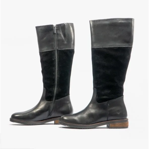 Hush Puppies KITTY Womens Leather Boots Black