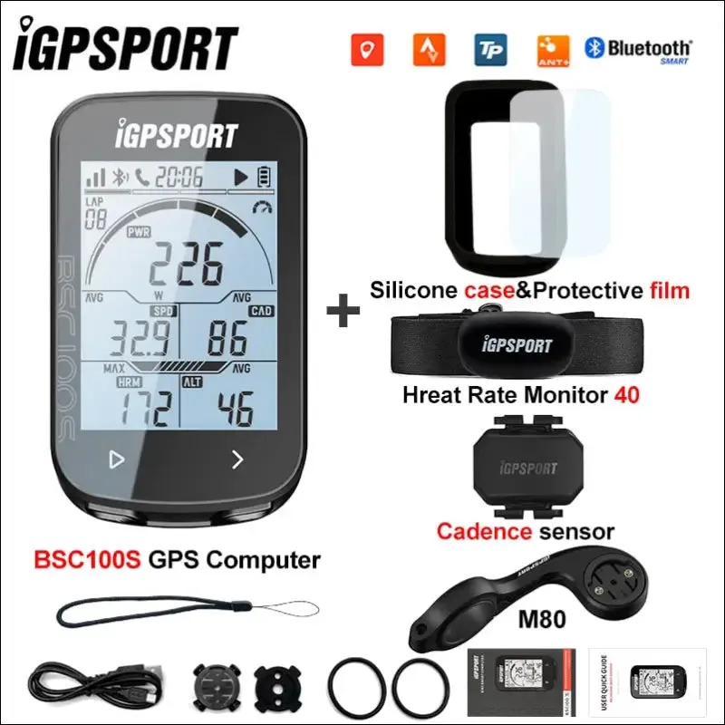Igpsport ant  igs50s bsc100s bsc 100s cycling computer ble heart rate monitor bike gps waterproof