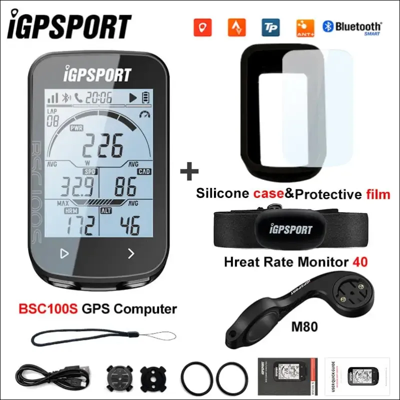 Igpsport ant  igs50s bsc100s bsc 100s cycling computer ble heart rate monitor bike gps waterproof