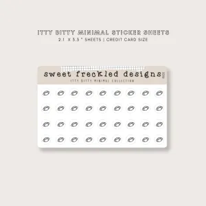 ITTY BITTY Sports Football Stickers