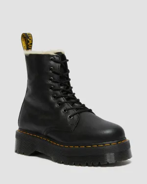 Jadon Fur-Lined Pisa Platform Soft Leather Boots