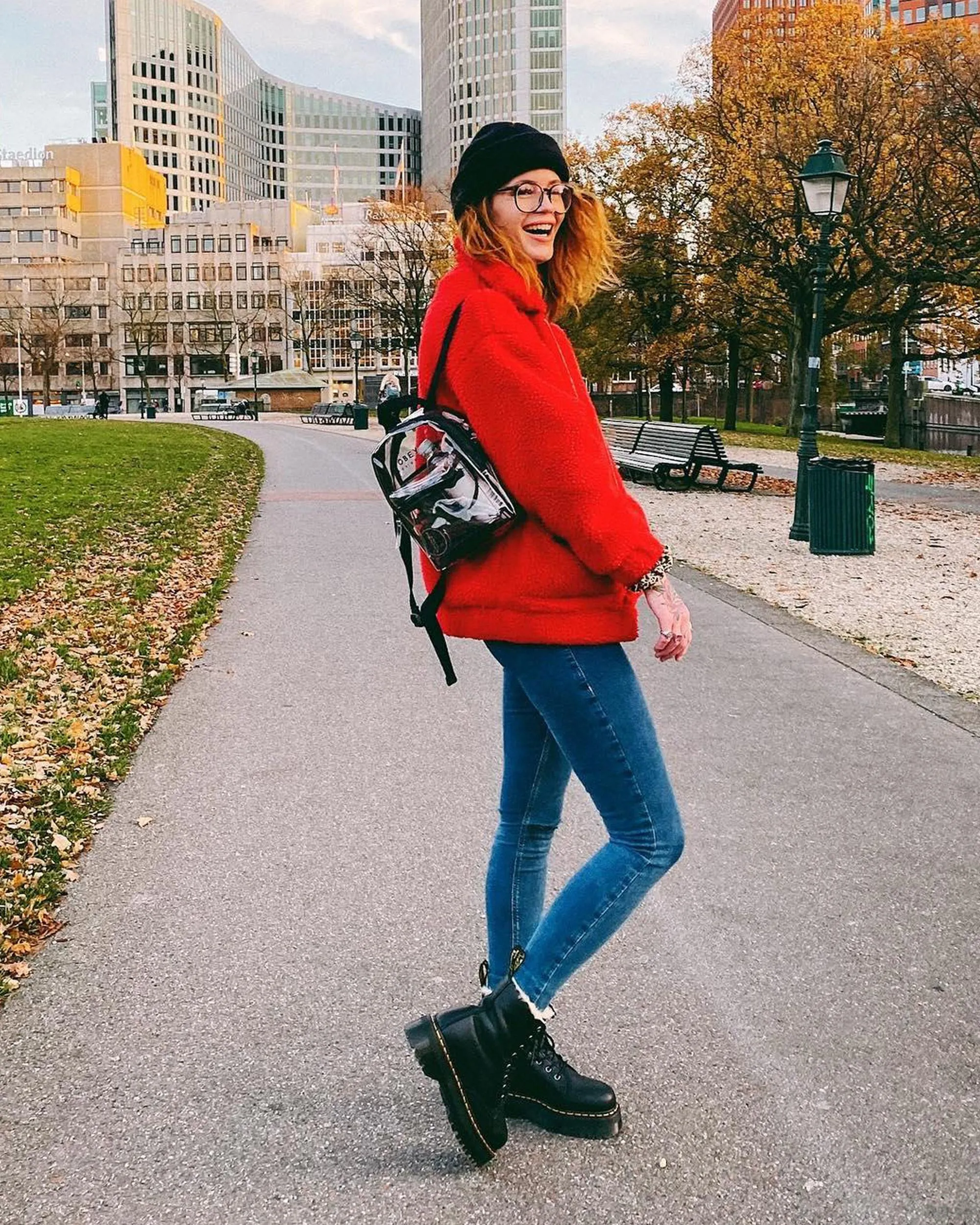 Jadon Fur-Lined Pisa Platform Soft Leather Boots