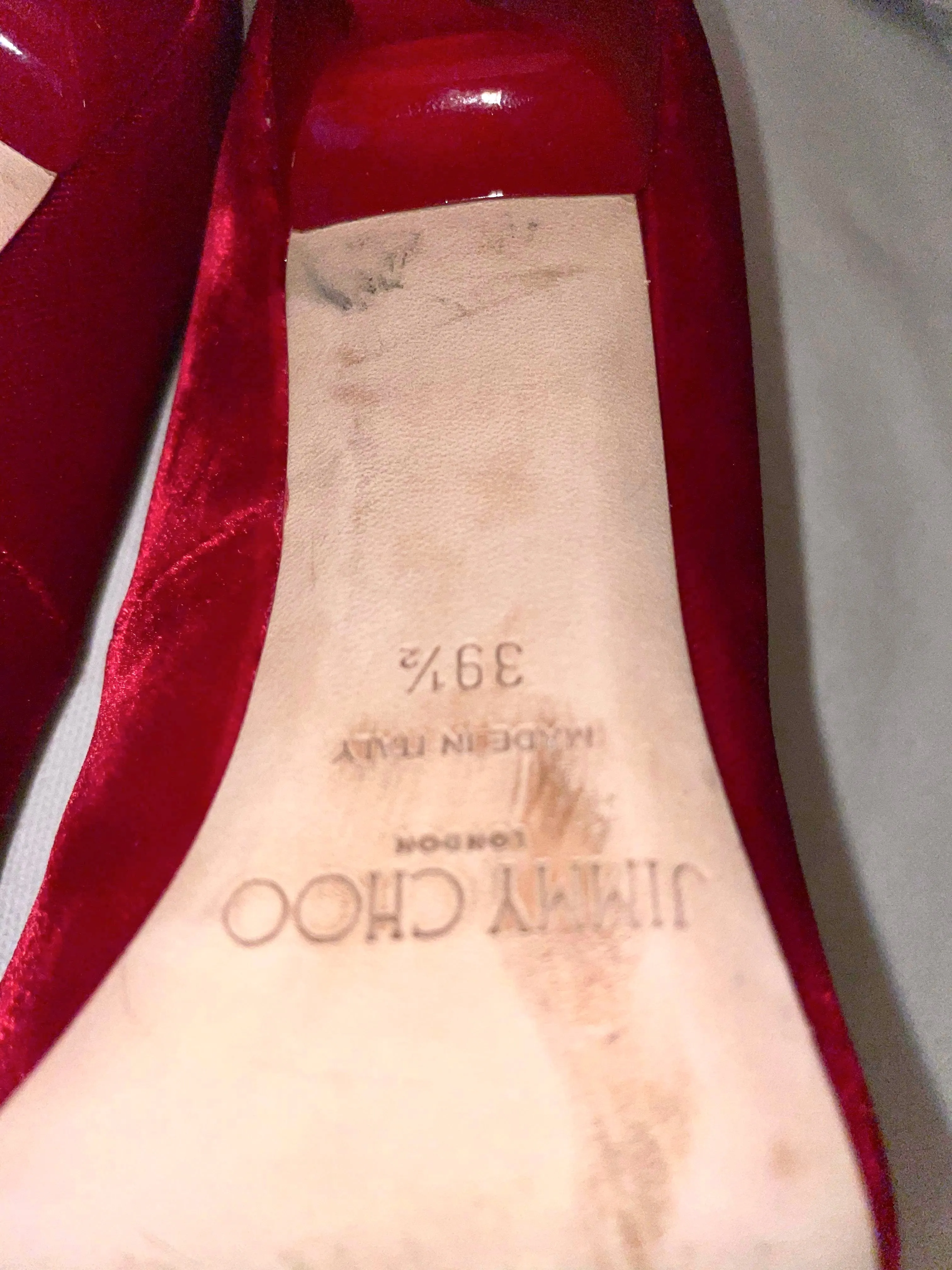 Jimmy Choo “Anouk” Velvet Pumps size 9.5