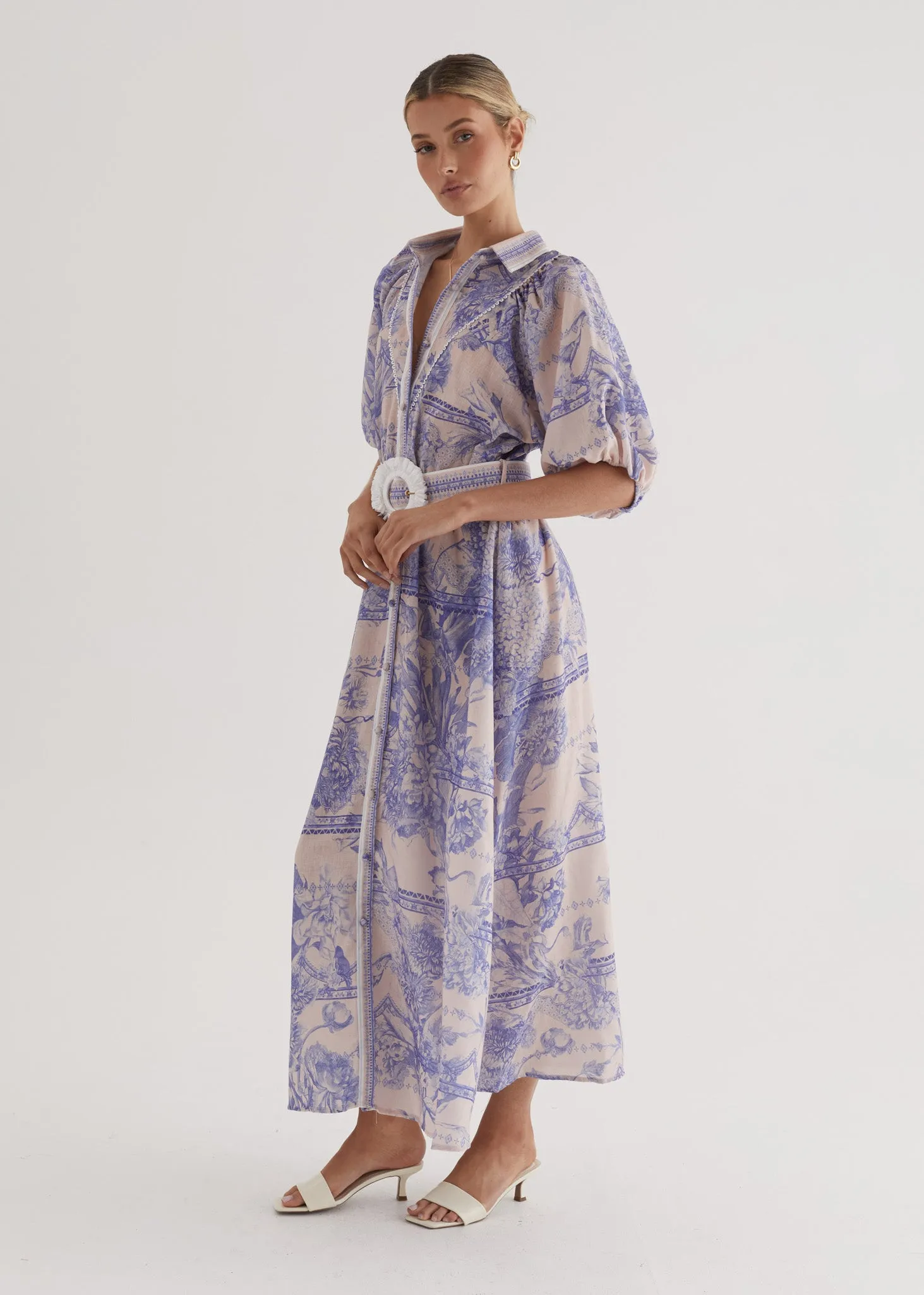 Jolene Maxi Dress - Porcelain