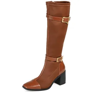 Journee Women's Comfort Foam Gaibree Boots Brown, 9.5